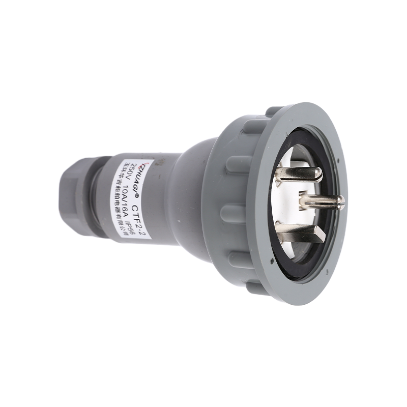 Stromwasserdichter Stromstecker aus Marine-Messing-CTF2-2